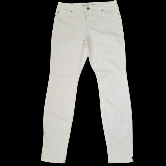 INC Skinny Leg Regular Fit White Jeans Women's Size 6. Waist 32" Inseam 31" NWT - Picture 1 of 10